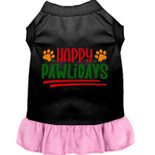 Happy Pawlidays Screen Print Dress - More Colors