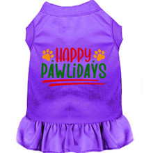 Happy Pawlidays Screen Print Dress - More Colors