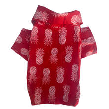 Red Pineapple Hawaiian Dog Shirt