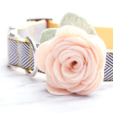 Dog Collar Rose Flower - 26 Colors