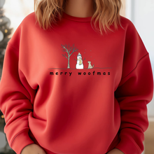 Merry Woofmas Snowman People Sweatshirt - More Colors