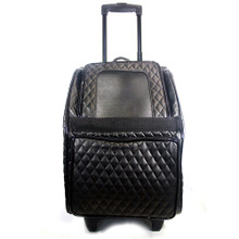 Quilted Luxe Rio Bag on Wheels Dog Carrier by Petote