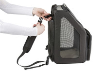 Black Rio Bag on Wheels Dog Carrier by Petote