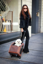 Orange Zest Rio Bag on Wheels Dog Carrier by Petote