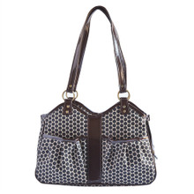 Metro Classic - Espresso Dot Pet Dog Carrier by Petote