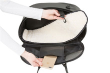 Black Quilted Luxe Roxy Pet Dog Carrier by Petote