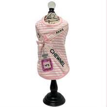 Designer Chewnel Perfume No 5 Paris Sequin Dog Tank - Baby Pink