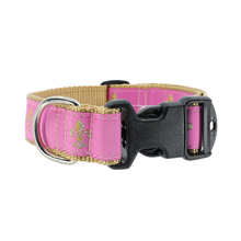 Pink Fleur de Lis 1/2, 3/4 & 1.25 inch Dog & Cat Collar