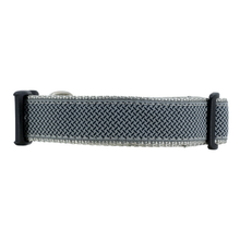 Dog Collar - Diamond Plate on Gray -  3/4 & 1 1/4