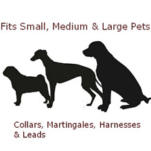 Dog Collar - Trish's Lillies -  3/4 & 1 1/4