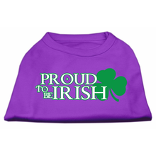 Proud To Be Irish Screen Print Dog Shirt