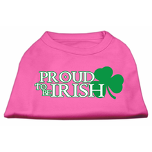 Proud To Be Irish Screen Print Dog Shirt