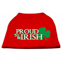 Proud To Be Irish Screen Print Dog Shirt