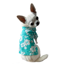 Designer Wooffany & Co Tropical Aloha Dog Shirt