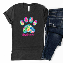Best Friends Paw Print Human Unisex T-Shirts - More Colors