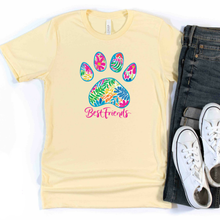 Best Friends Paw Print Human Unisex T-Shirts - More Colors