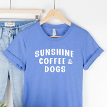 Sunshine, Coffee & Dogs Human Unisex T-Shirts - More Colors