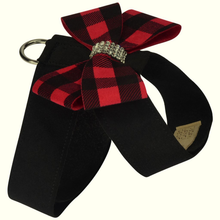 Red Gingham Nouveau Bow Tinkie Dog Harness