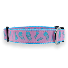 Pink Jellyfish - 3/4 & 1.25 inch Dog Collar, Harness