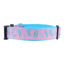 Pink Jellyfish - 3/4 & 1.25 inch Dog Collar, Harness
