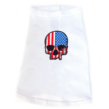 USA Flag Skull Patch Dog Tees