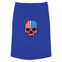 USA Flag Skull Patch Dog Tees