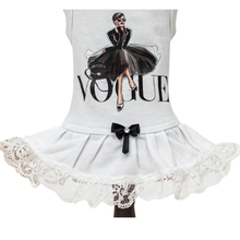 Vogue Dog Dress - White