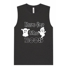 Here for the Boos Unisex Adult Jersey Muscle Tank