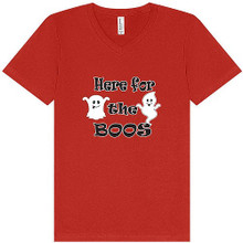  Here for the Boos Unisex V-Neck Shirt