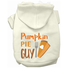 Pumpkin Pie Guy Dog Hoodie - More Colors