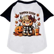 Cuties Pumpkin Season Ragland Dog Shirt - More Colors