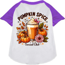 Pumpkin Spice Social Club Ragland Dog Shirt - More Colors