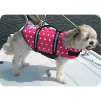 Dog Life Jacket - Pink Dots