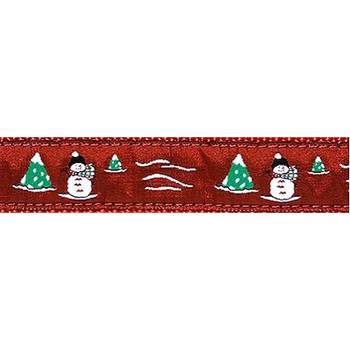Christmas Dog Collars - Snowmen - 3/4 & 1 1/4