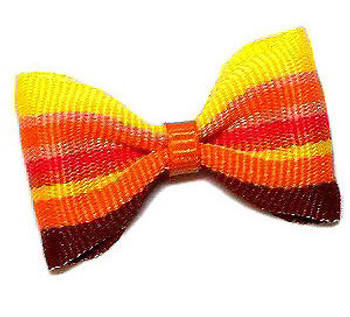 Dog Bows - Pumpkin Pie Bow Barrette