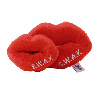 Kiss Kiss Plush Squeaker Dog Toy