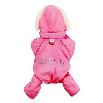Ruffin It Pink Dog Snow Suit