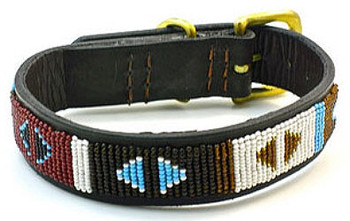 African Beaded Collar - Earth