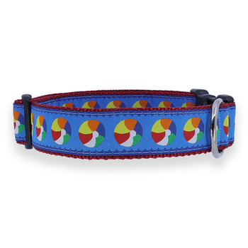 Dog Collar - Beach Ball - 3/4 & 1 1/4