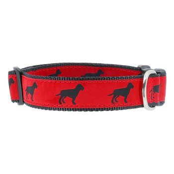 Dog Collar - Black Dog - 3/4 & 1 1/4
