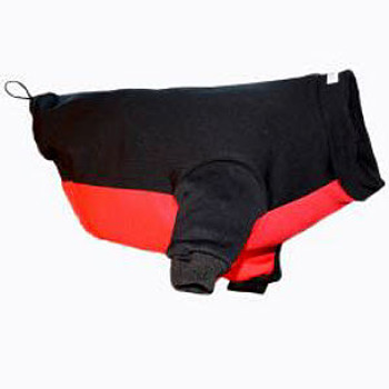 Dog Snow Jacket - Black/Red - 5 - 110 lbs