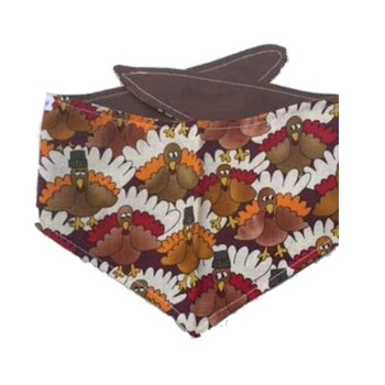 Thanksgiving Dog Bandana - Marching Turkeys