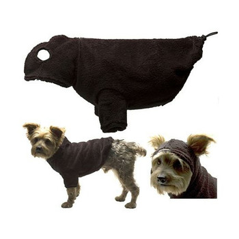 Dog Hoodie with Earholes - Black - 5 - 110 lbs