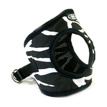 Ultra Choke Free Step In Dog Harness - Zebra