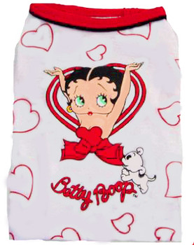 Betty Boop Allover Hearts Dog Tee Shirt