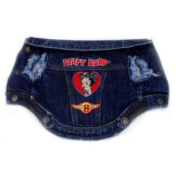 Betty Boop Biker Denim Dog Jacket