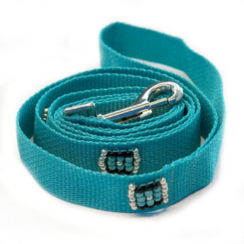 Southwestern Beaded Navajo Turquoise Dog Leash