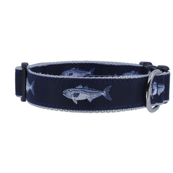 Dog Collar - Bluefish - 1 1/4