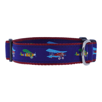 Dog Collar - Airplanes, 1 1/4"