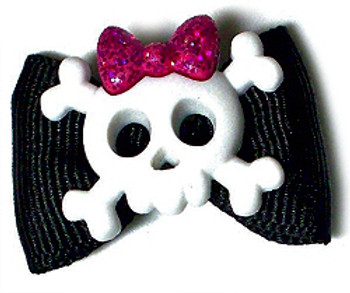 Dog Hair Bow Barrette - Betsy Bones